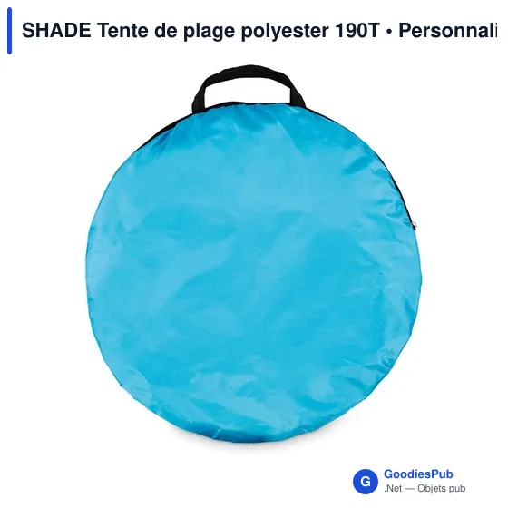 Tente de plage personnalisable SHADE pour logo - Polyester 190T - Image 3