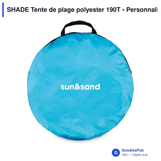 Tente de plage personnalisable SHADE pour logo - Polyester 190T - Image 6