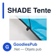 Tente de plage personnalisable SHADE pour logo - Polyester 190T - Miniature 7