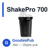 Mug shaker personnalisable ShakePro 700 ml avec logo - Miniature 1