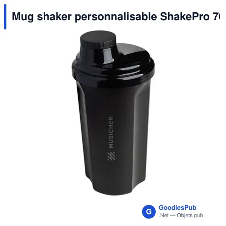 Mug shaker personnalisable ShakePro 700 ml avec logo