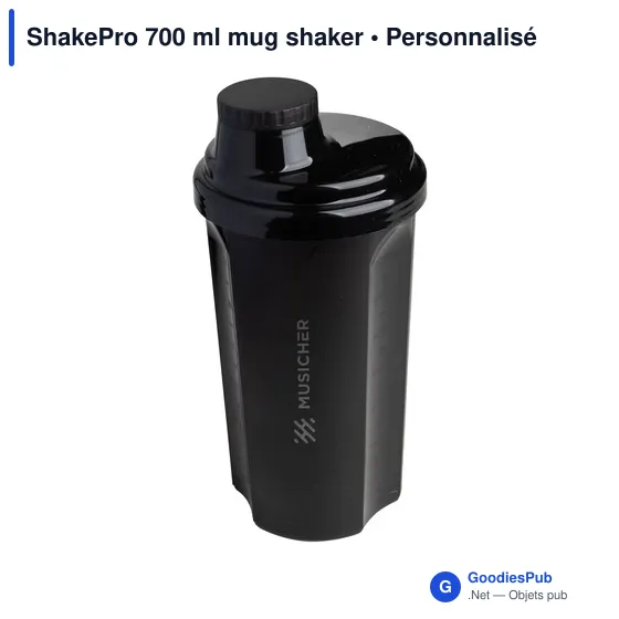Mug shaker personnalisable ShakePro 700 ml avec logo - Image 1