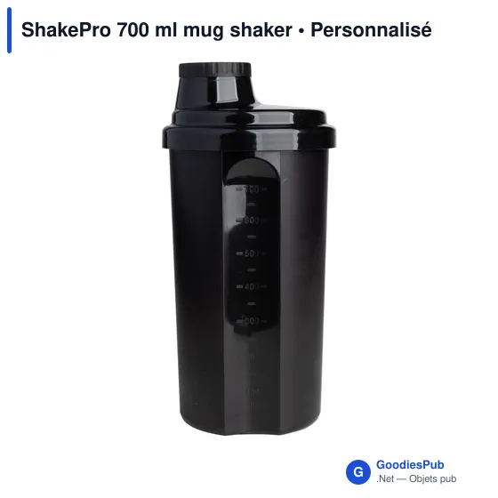 Mug shaker personnalisable ShakePro 700 ml avec logo - Image 2