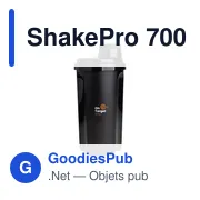 Mug shaker personnalisable ShakePro 700 ml avec logo - Miniature 5