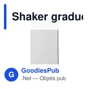 Shaker gradué personnalisable en verre et inox avec logo - Adela - Miniature 6