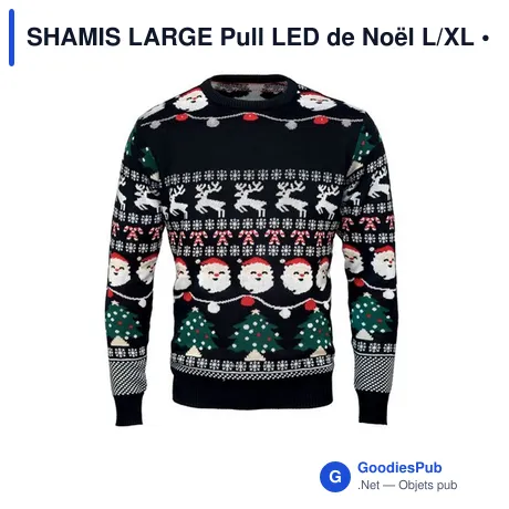SHAMIS LARGE Pull LED de Noël L/XL