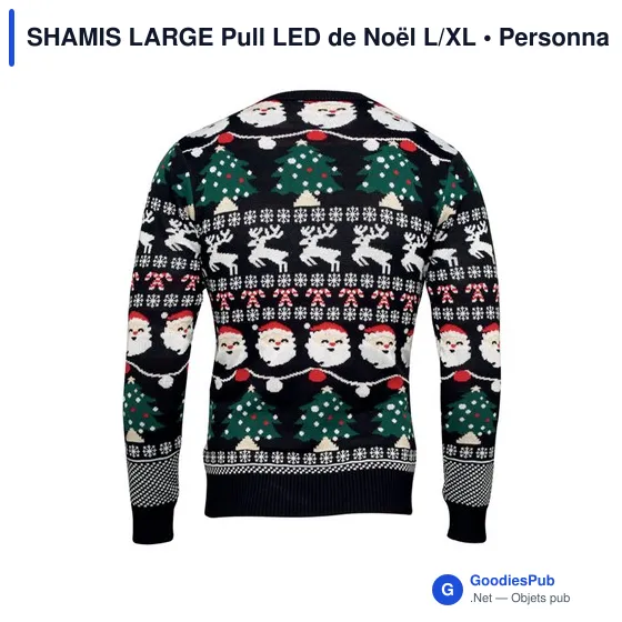 SHAMIS LARGE Pull LED de Noël L/XL - Image 2