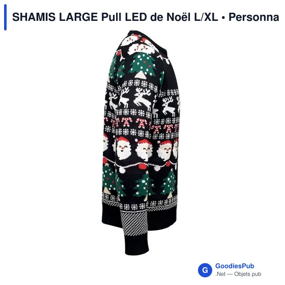 SHAMIS LARGE Pull LED de Noël L/XL - Image 4
