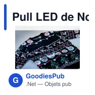 Pull LED de Noël personnalisable avec logo - SHAMIS S/M - Miniature 8