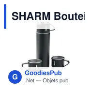 SHARM Bouteille et 2 gobelets - Miniature 1