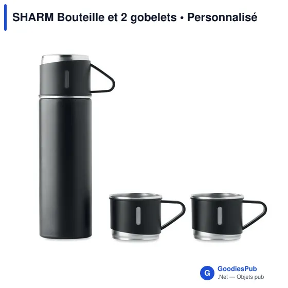 SHARM Bouteille et 2 gobelets - Image 2