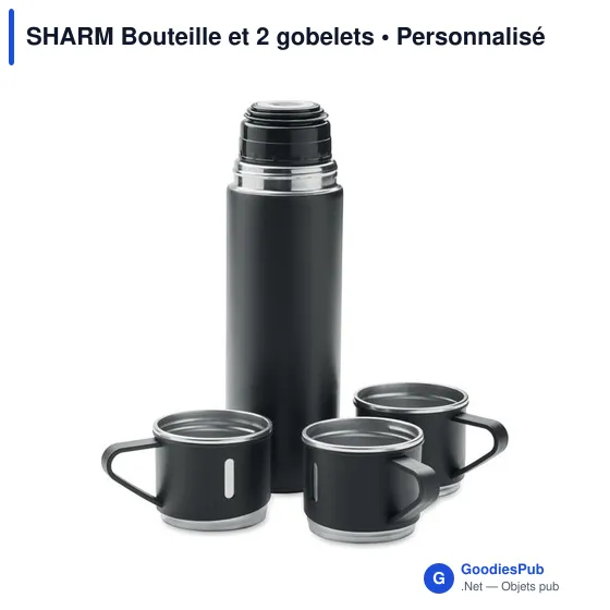 SHARM Bouteille et 2 gobelets - Image 4