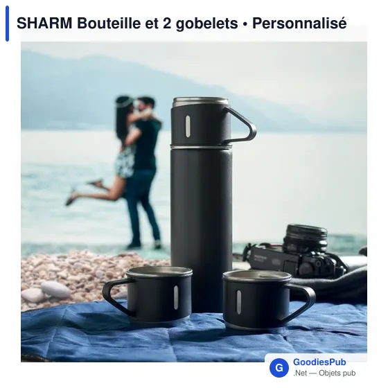 SHARM Bouteille et 2 gobelets - Image 6