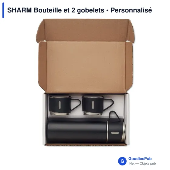 SHARM Bouteille et 2 gobelets - Image 9