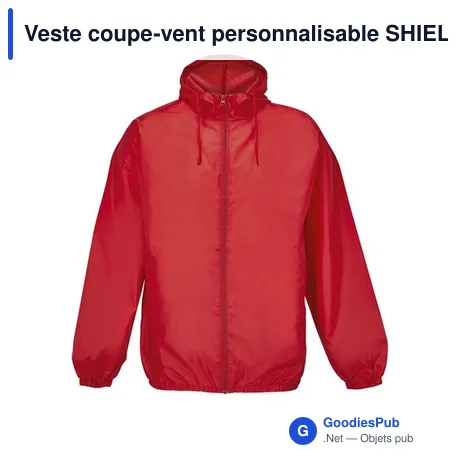 Veste coupe-vent personnalisable SHIELD avec logo