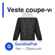 Veste coupe-vent personnalisable SHIELD avec logo - Miniature 4