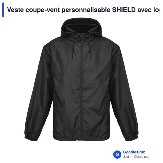 Veste coupe-vent personnalisable SHIELD avec logo - Image 4