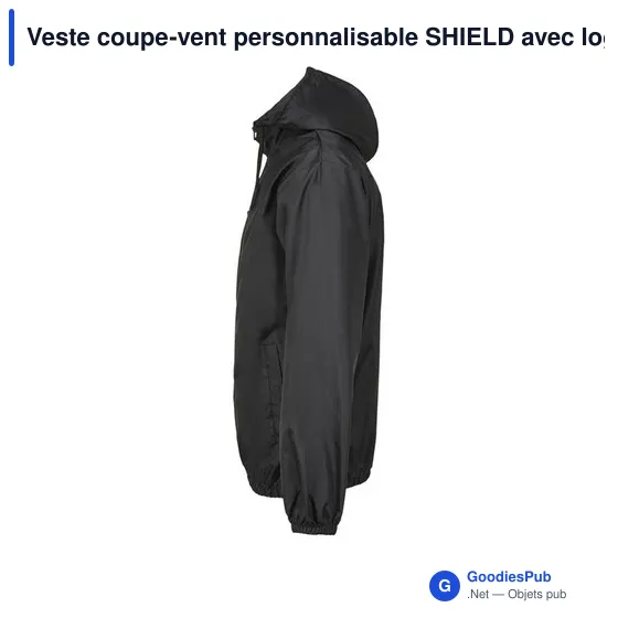 Veste coupe-vent personnalisable SHIELD avec logo - Image 6