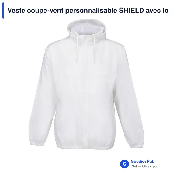 Veste coupe-vent personnalisable SHIELD avec logo - Image 7