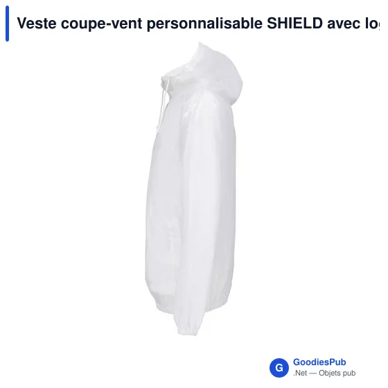 Veste coupe-vent personnalisable SHIELD avec logo - Image 9