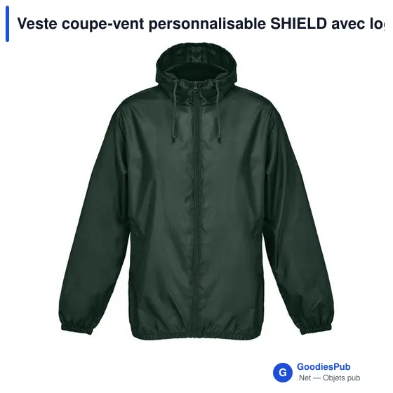 Veste coupe-vent personnalisable SHIELD avec logo - Image 10