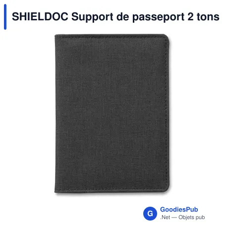 SHIELDOC Support de passeport 2 tons