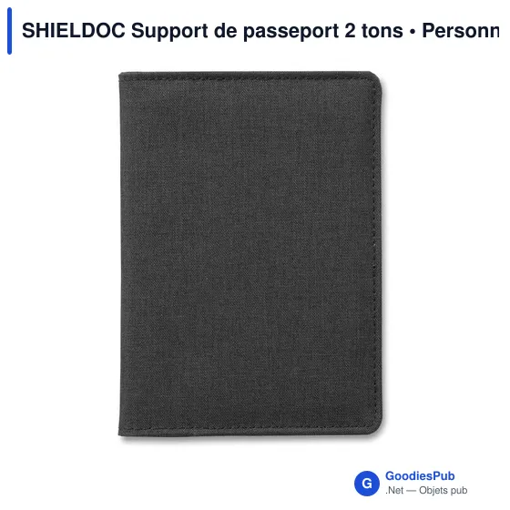 SHIELDOC Support de passeport 2 tons - Image 1
