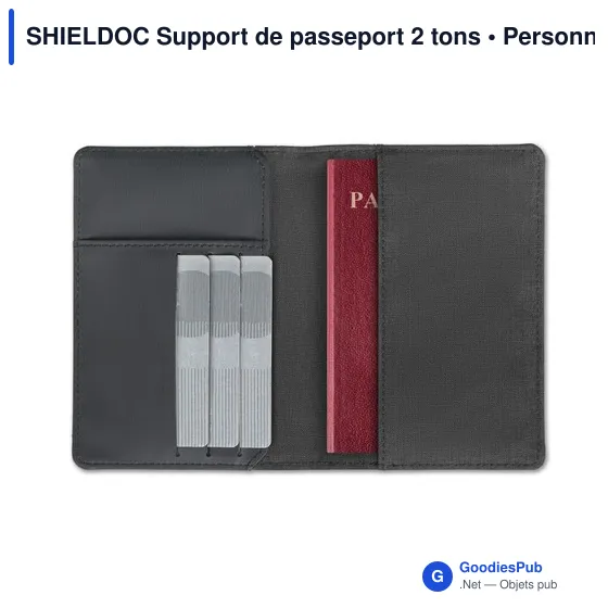 SHIELDOC Support de passeport 2 tons - Image 2