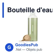 Bouteille d'eau personnalisable Shima GRS RPET 700 ml avec logo - Miniature 2
