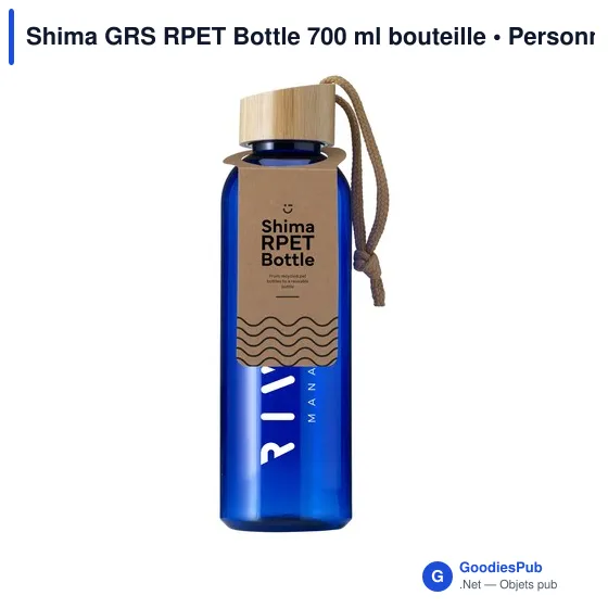 Bouteille d'eau personnalisable Shima GRS RPET 700 ml avec logo - Image 11