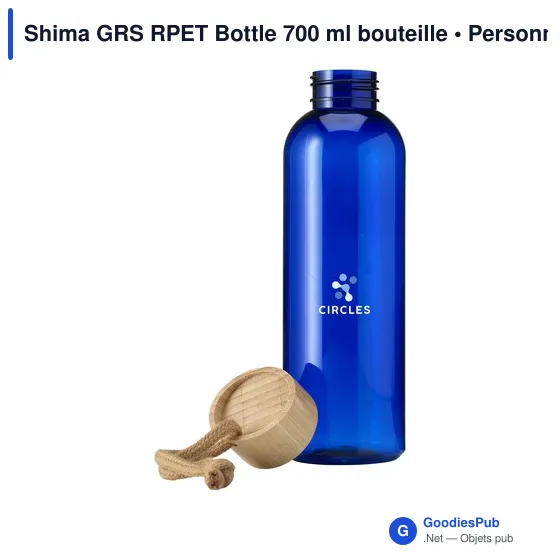 Bouteille d'eau personnalisable Shima GRS RPET 700 ml avec logo - Image 12