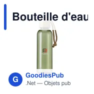 Bouteille d'eau personnalisable Shima GRS RPET 700 ml avec logo - Miniature 5