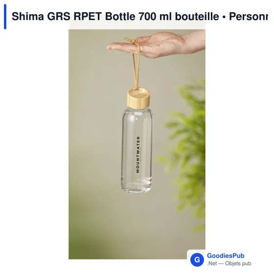 Bouteille d'eau personnalisable Shima GRS RPET 700 ml avec logo - Image 9
