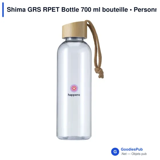 Bouteille d'eau personnalisable Shima GRS RPET 700 ml avec logo - Image 10