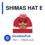 SHIMAS HAT Bonnet à pompon tricoté - Miniature 3