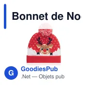 Bonnet de Noël personnalisable avec LED pour votre logo - Miniature 3