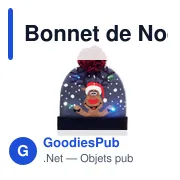 Bonnet de Noël personnalisable avec LED pour votre logo - Miniature 6