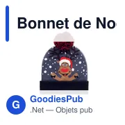 Bonnet de Noël personnalisable avec LED pour votre logo - Miniature 8