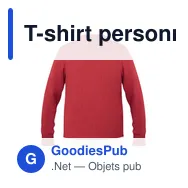 T-shirt personnalisé pour entreprise avec logo - modèle Shimas - Miniature 7