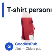T-shirt personnalisé pour entreprise avec logo - modèle Shimas - Miniature 8