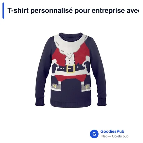 T-shirt personnalisé pour entreprise avec logo - modèle SHIMAS