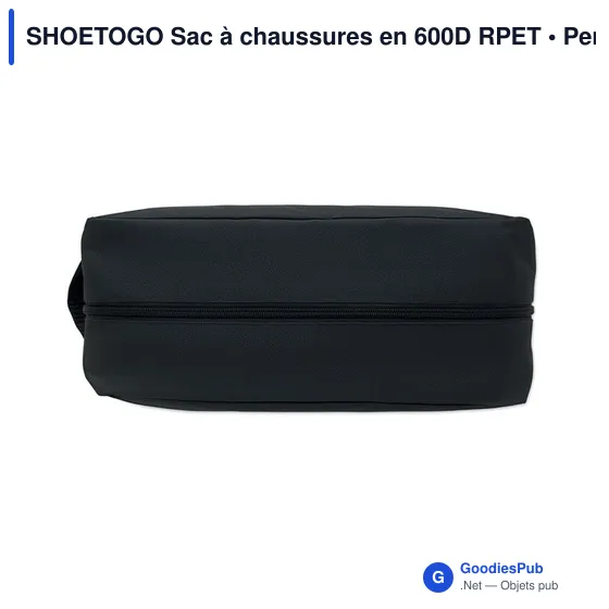 Sac à chaussures personnalisable en 600D RPET avec logo - SHOETOGO - Image 2