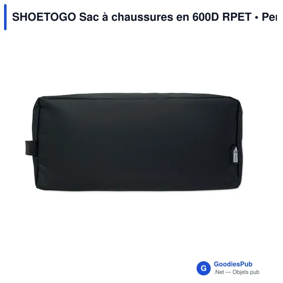 Sac à chaussures personnalisable en 600D RPET avec logo - SHOETOGO - Image 4