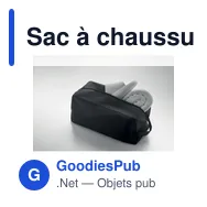 Sac à chaussures personnalisable en 600D RPET avec logo - SHOETOGO - Miniature 7
