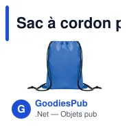Sac à cordon personnalisable pour enfants avec logo - SHOOP KIDS - Miniature 4