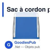 Sac à cordon personnalisable pour enfants avec logo - SHOOP KIDS - Miniature 5