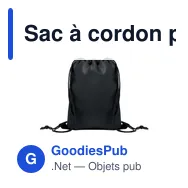 Sac à cordon personnalisable pour enfants avec logo - SHOOP KIDS - Miniature 7