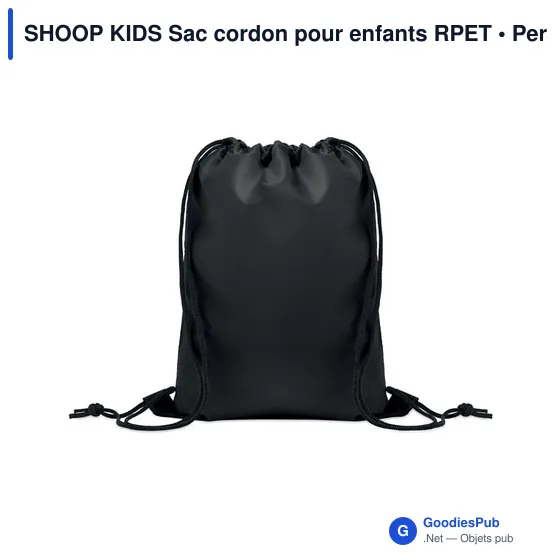 Sac à cordon personnalisable pour enfants avec logo - SHOOP KIDS - Image 7