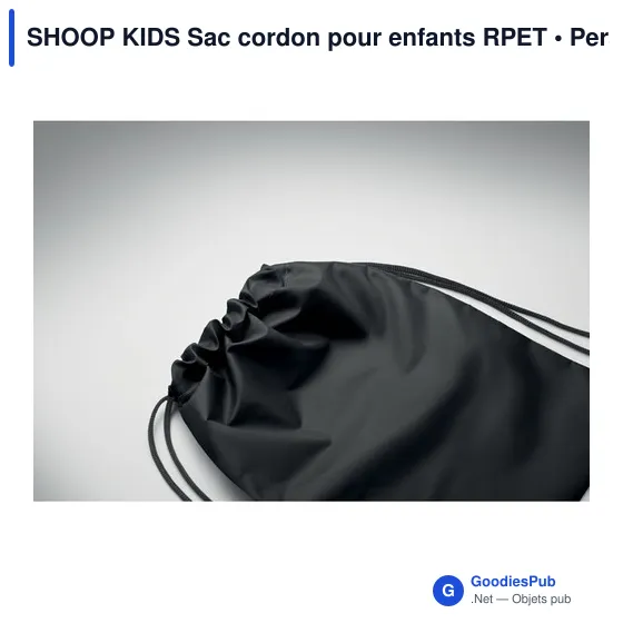 Sac à cordon personnalisable pour enfants avec logo - SHOOP KIDS - Image 9