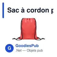 Sac à cordon personnalisable pour enfants avec logo - SHOOP KIDS - Miniature 10
